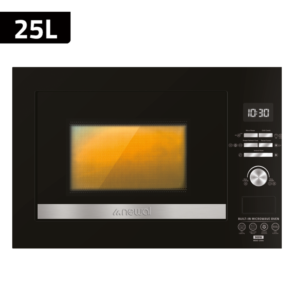 NEWAL 25 LİTRE ANKASTRE MİKRODALGA SİYAH MWO2595/2
