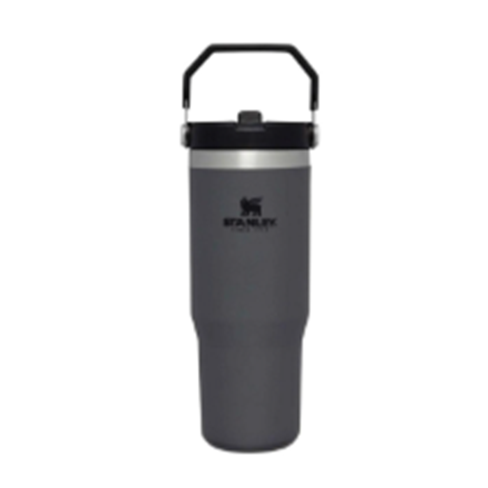 STANLEY İCEFLOW FLİP STRAW TUMBLER 30 OZ 890ML BLACK