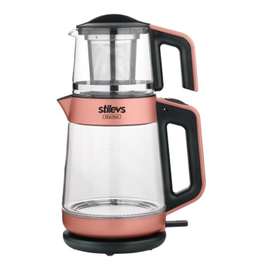 STİLEVS BİÇAY GLASS ÇAY MAKİNESİ ROSE