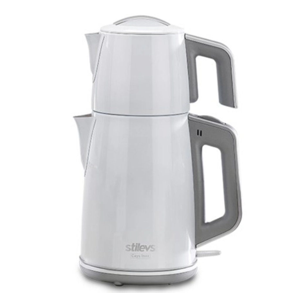 STİLEVS ÇAYS İNOX ÇELİK ÇAY MAKİNESİ BEYAZ