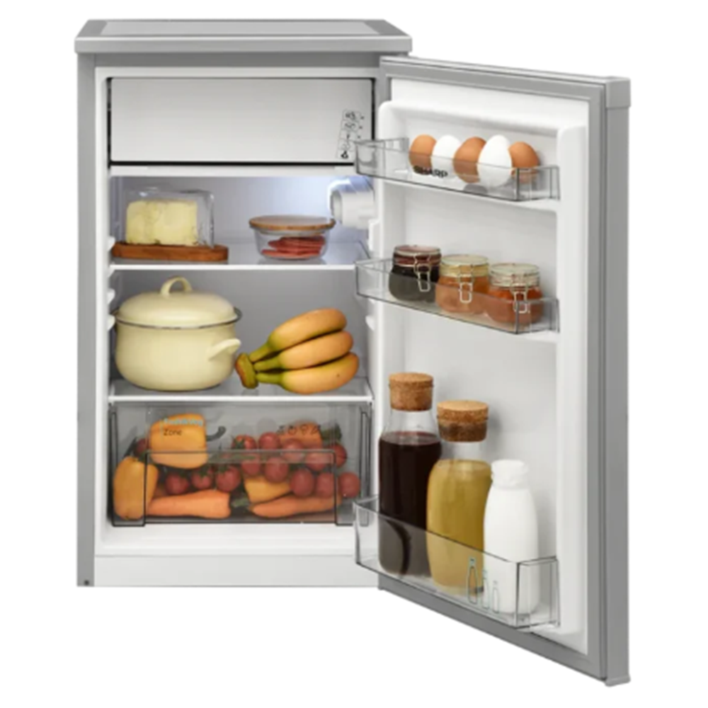 SHARP 90 LİTRE MİNİ BUZDOLABI SİLVER SJ-UE088T0S-EU