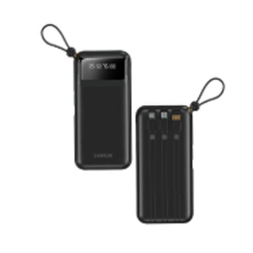 SUNİX PB-120 DİJİTAL GÖSTERGELİ KENDİNDEN KABLOLU 10000 mAh POWERBANK