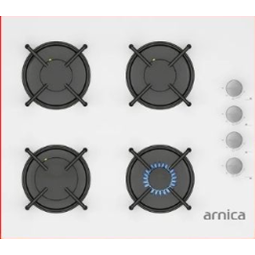 ARNİCA ANKASTRE BEYAZ CAM OCAK