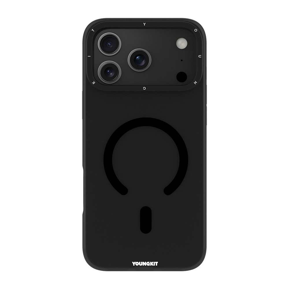 YOUNGKIT MAG SAFE HİDDEN KILIF SİYAH 17 PRO MAX