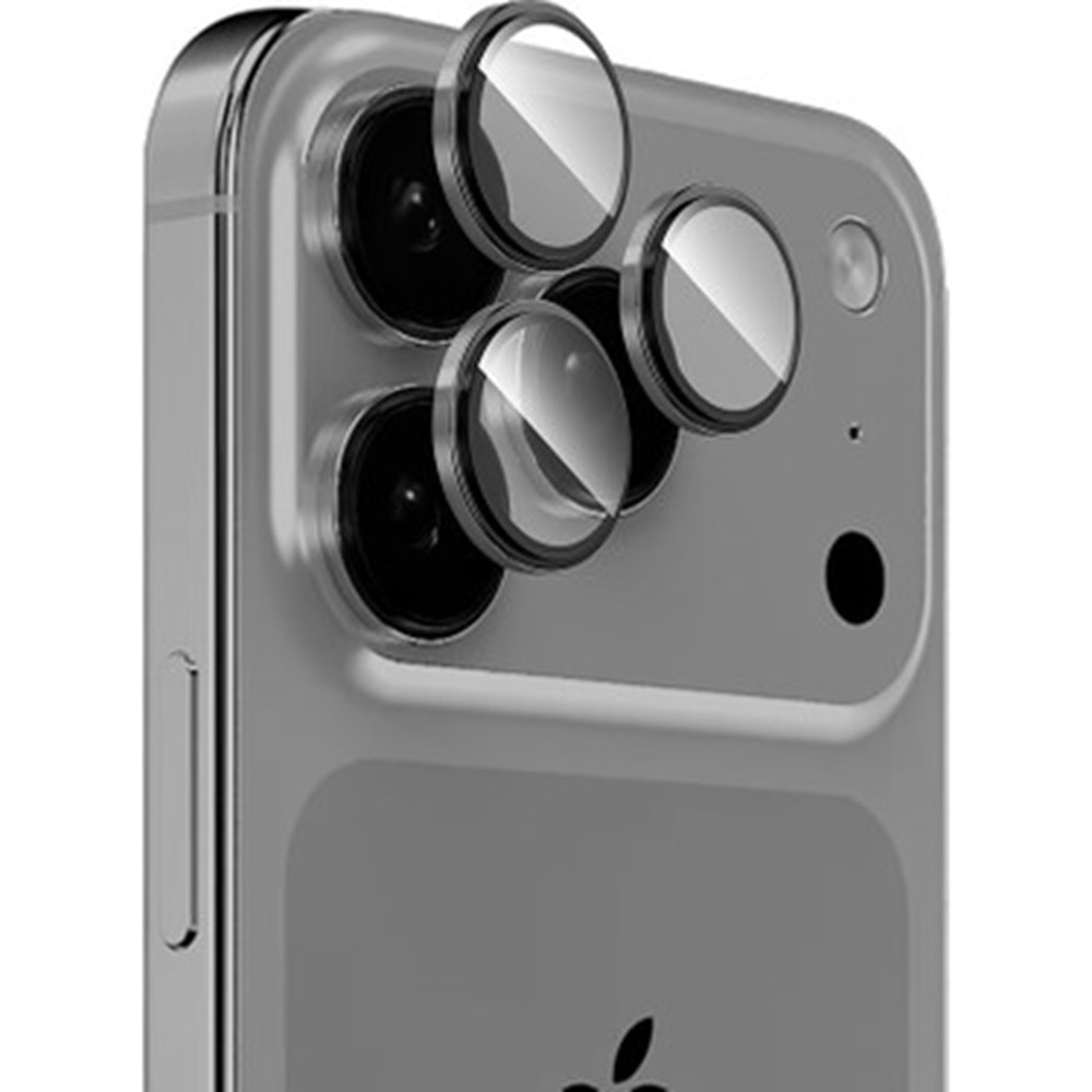 SUNİX SAFİR İPHONE 17 PRO / 17 PRO MAX KAMERA LENSİ GRAY