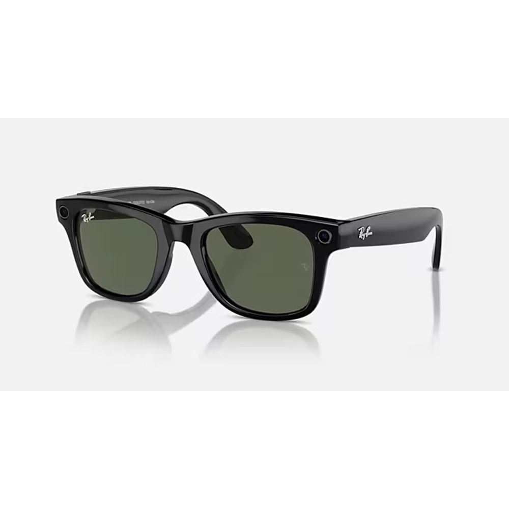 RAYBAN META WAYFARER AKILLI GÖZLÜK F SHİNY BLACK/L G15 GREEN RW4006