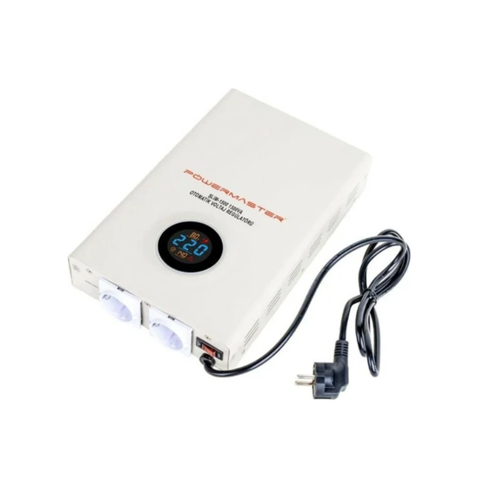 POWERMASTER OTOMATİK VOLTAJ REGÜLATÖRÜ SLİM-1500