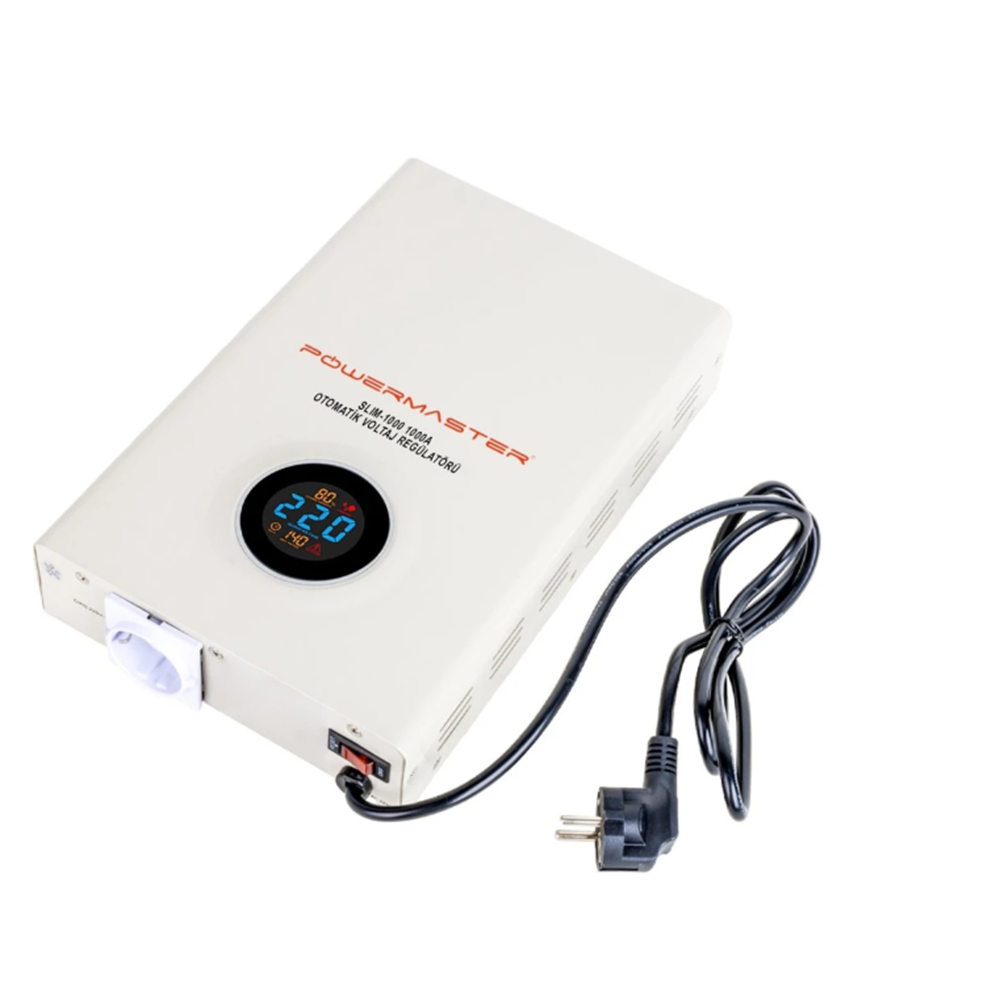 POWERMASTER OTOMATİK VOLTAJ REGÜLATÖRÜ SLİM-1000
