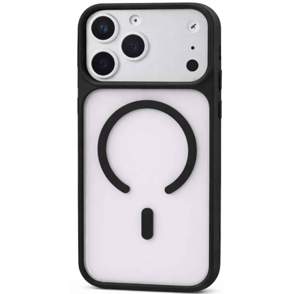 SUNİX VERA KAPAK İPHONE 17 PRO MAX ŞEFFAF SİYAH MAGSAFE KILF