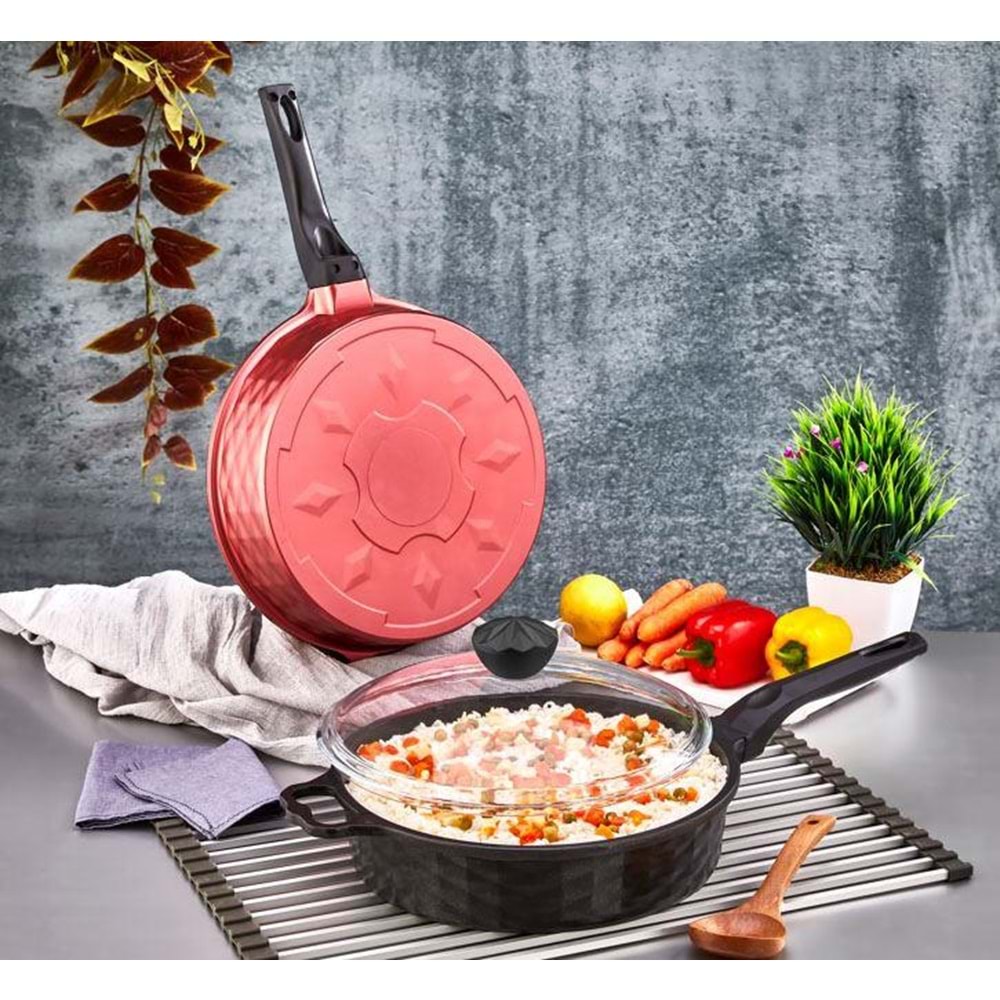 POLOCHEF CRYSTAL KAPAKLI DERİN 28 TAVA DKT-128-S