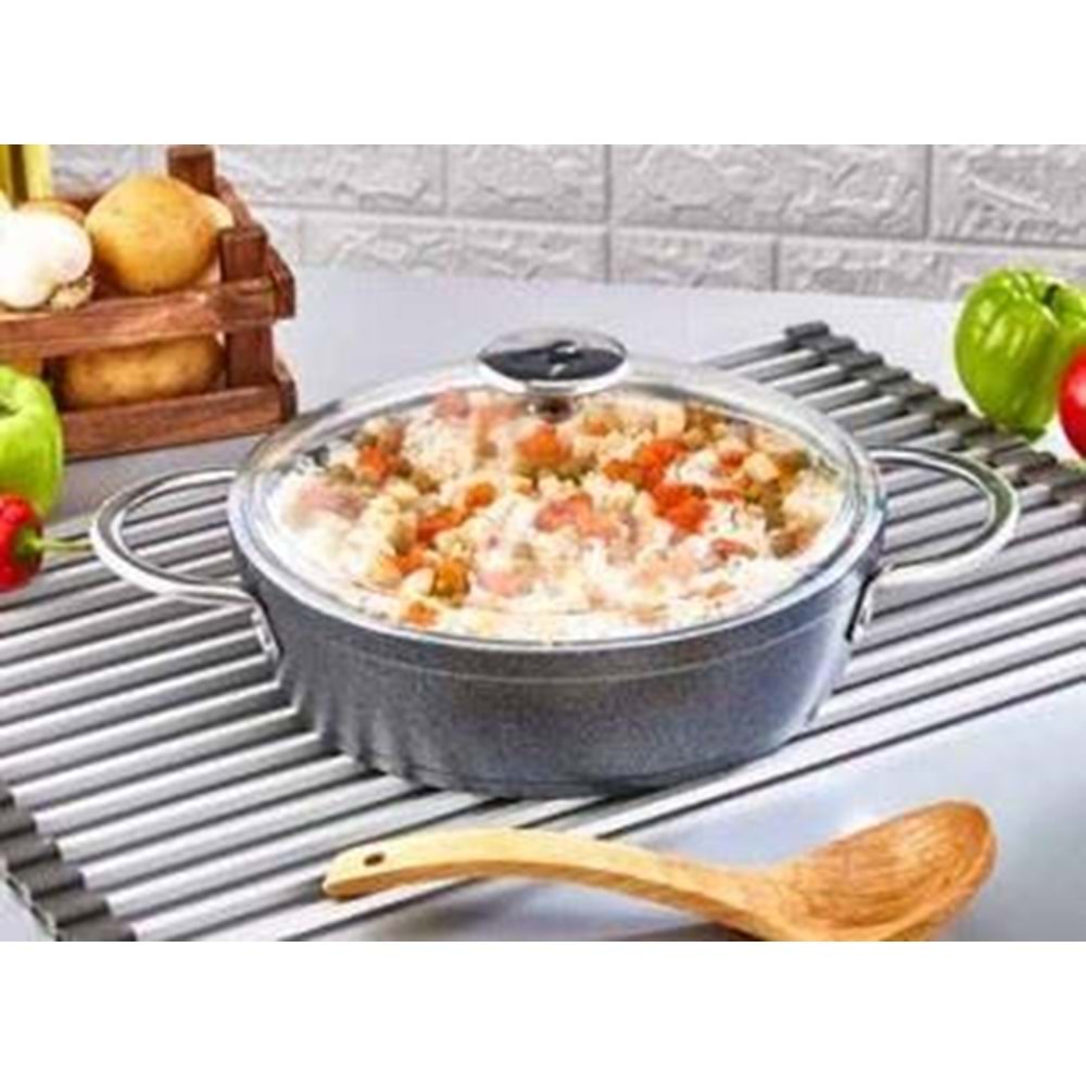 POLOCHEF GALAXY GRANİT EZME BASIK 24 CM GLB-124