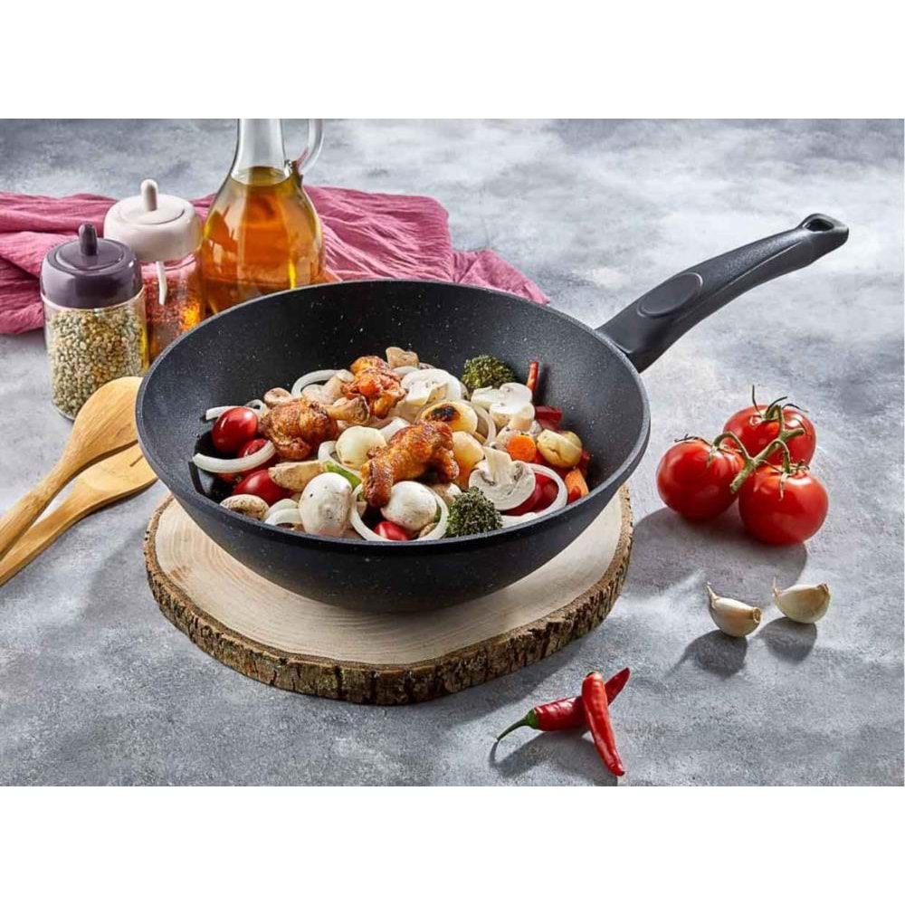 POLOCHEF IRON DÖKÜM GRANİT WOOK TAVA 28 CM IDV-128