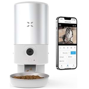 XENON SMART AKILLI ÇELİK MAMA KABI Wİ-Fİ UZAKTAN SESLİ VE KAMERA KONTROLLÜ X8605