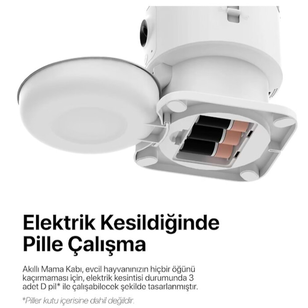 XENON SMART AKILLI ÇELİK MAMA KABI Wİ-Fİ UZAKTAN SESLİ VE KAMERA KONTROLLÜ X8605