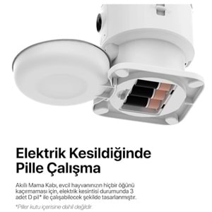 XENON SMART AKILLI ÇELİK MAMA KABI Wİ-Fİ UZAKTAN SESLİ VE KAMERA KONTROLLÜ X8605