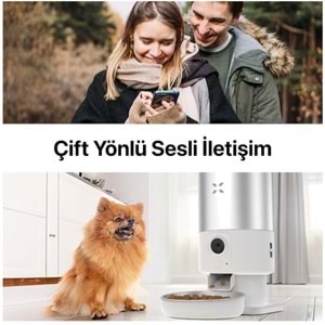 XENON SMART AKILLI ÇELİK MAMA KABI Wİ-Fİ UZAKTAN SESLİ VE KAMERA KONTROLLÜ X8605