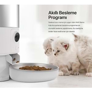 XENON SMART AKILLI ÇELİK MAMA KABI Wİ-Fİ UZAKTAN SESLİ VE KAMERA KONTROLLÜ X8605