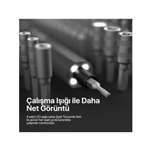 XENON SMART 153 PARÇA HASSAS ŞARJLI LED IŞIKLI TORNAVİDA SETİ X6833