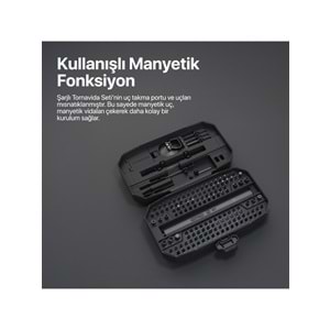 XENON SMART 153 PARÇA HASSAS ŞARJLI LED IŞIKLI TORNAVİDA SETİ X6833