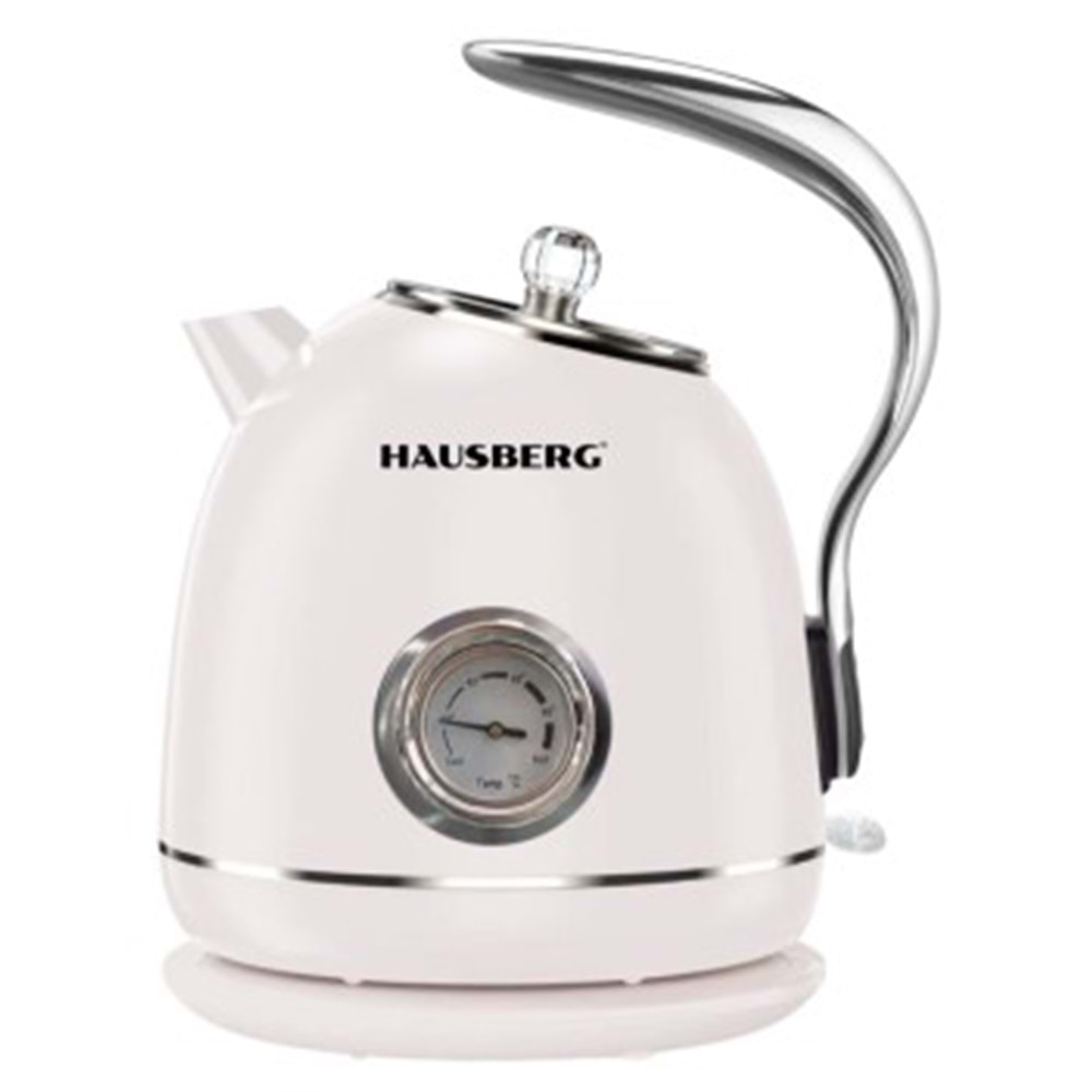HAUSBERG HB3627 2 LİTRE BEYAZ KETTLE