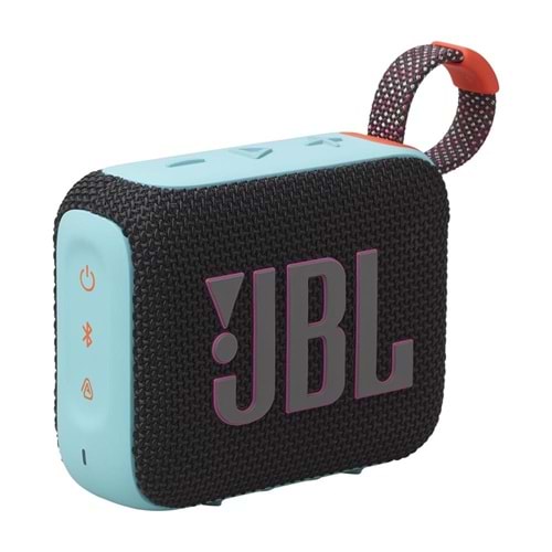 JBL GO 4 PORTABLE BLUETHOOTH HOPARLÖR IP67 SİYAH TURKUAZ