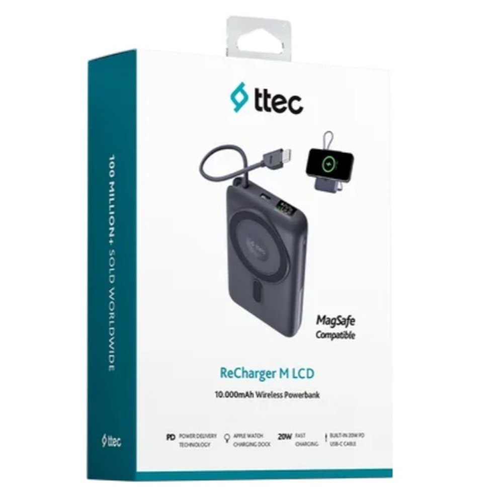 TTEC 2BB230GR 10000 MAH MAGSAFE POWERBANK