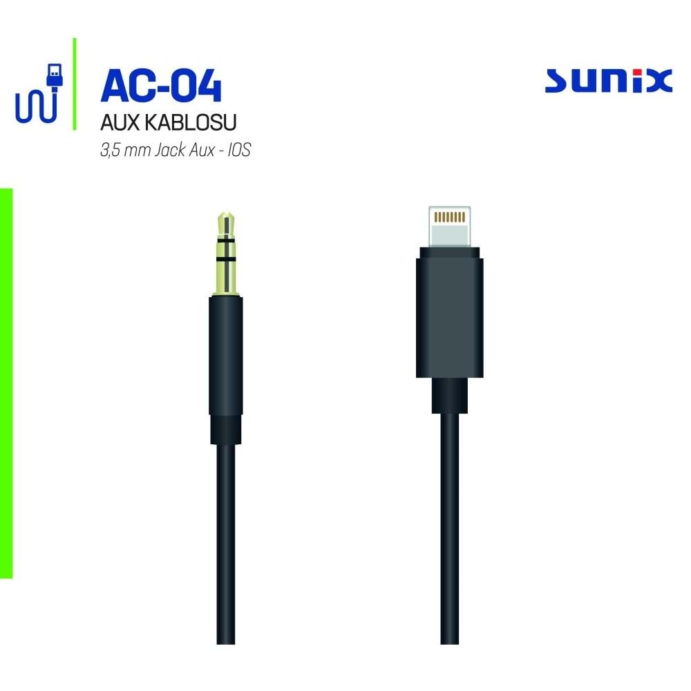 SUNİX LiGHTİNİNG-AUX AUDİO AC-04