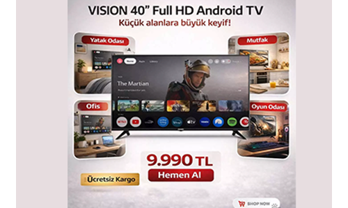 Kıbrıs ta En Uygun Akıllı Televizyon: Vision 40
